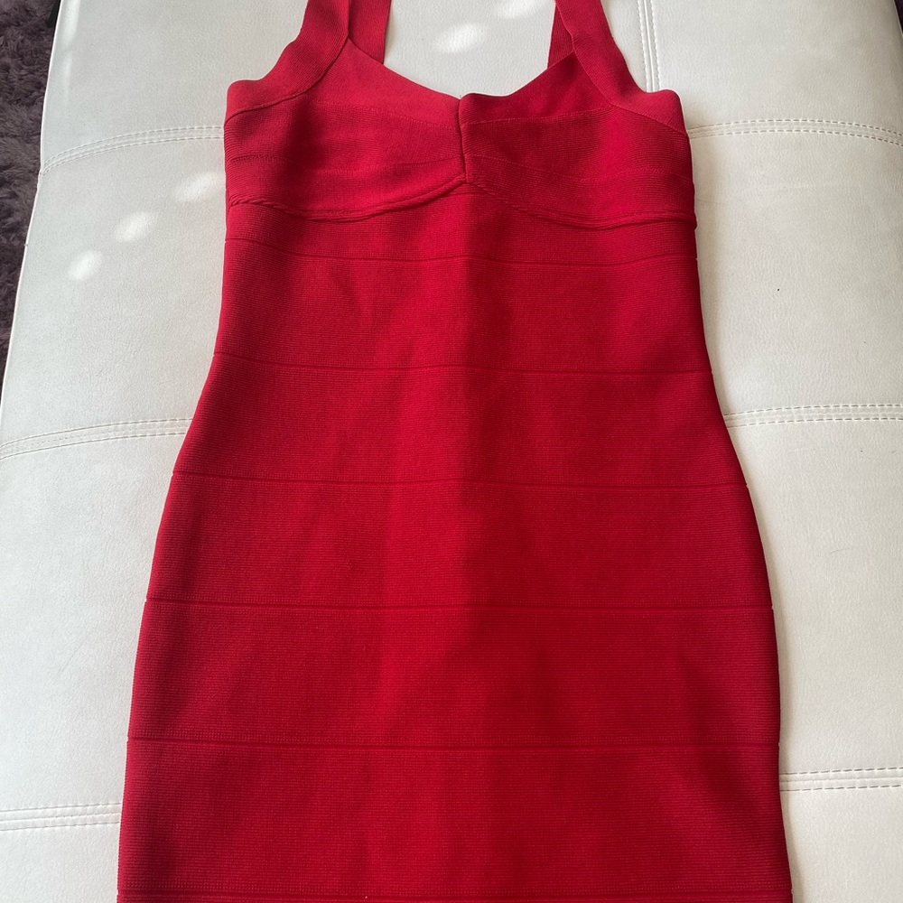 Red bandage dress